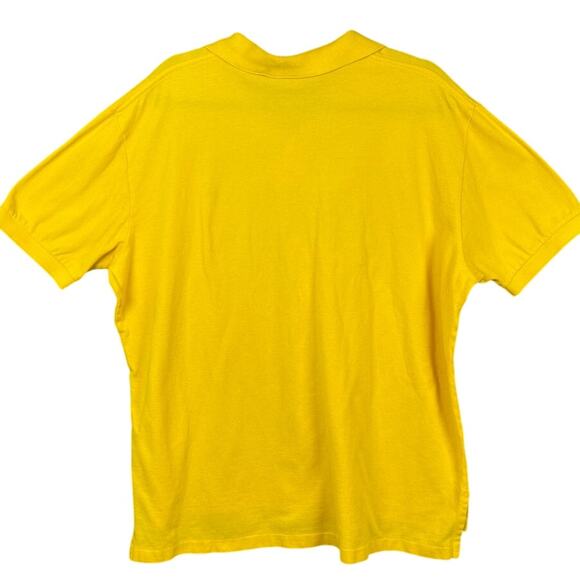Polo By Ralph Lauren Vintage Yellow Green Pony Polo Shirt Big and Tall XL Preppy - Picture 2 of 8